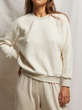Ziggy Sweatshirt Oatmeal Perfect White Tee